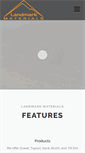 Mobile Screenshot of landmarkmaterials.com